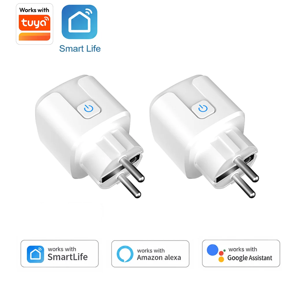 Smart Wi-Fi Plug with Energy Monitoring, EU Standard, 16A/20A