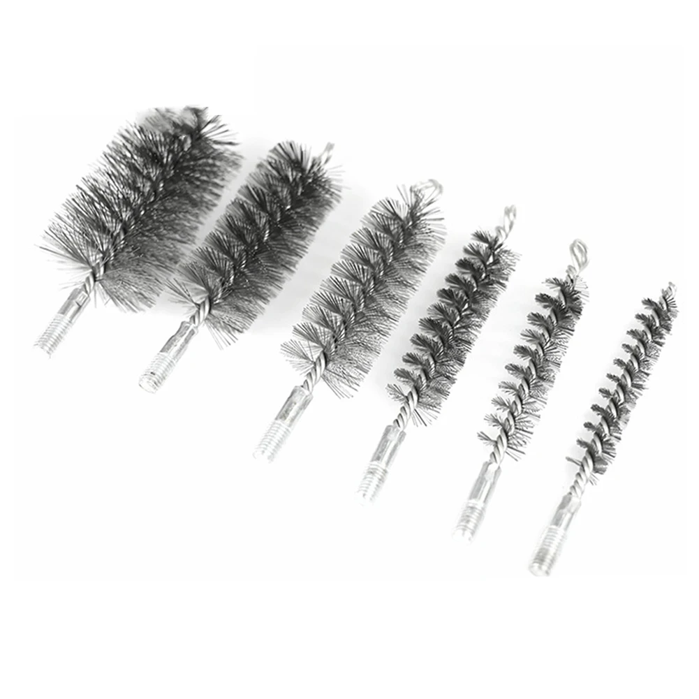 

20-70mm Chimney Brush Cleaning Brush Round Steel Wire Fireplace Flue Pipe Rust Drilling Brush Electric Drill Impact Tool