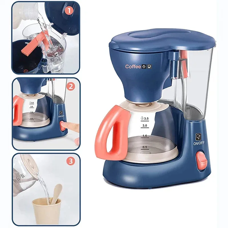 Kids Electric Vacuum Cleaner Kitchen Toy Set Pretend Play Juice Machine Microwave Washing Machine Household Appliances Role Play