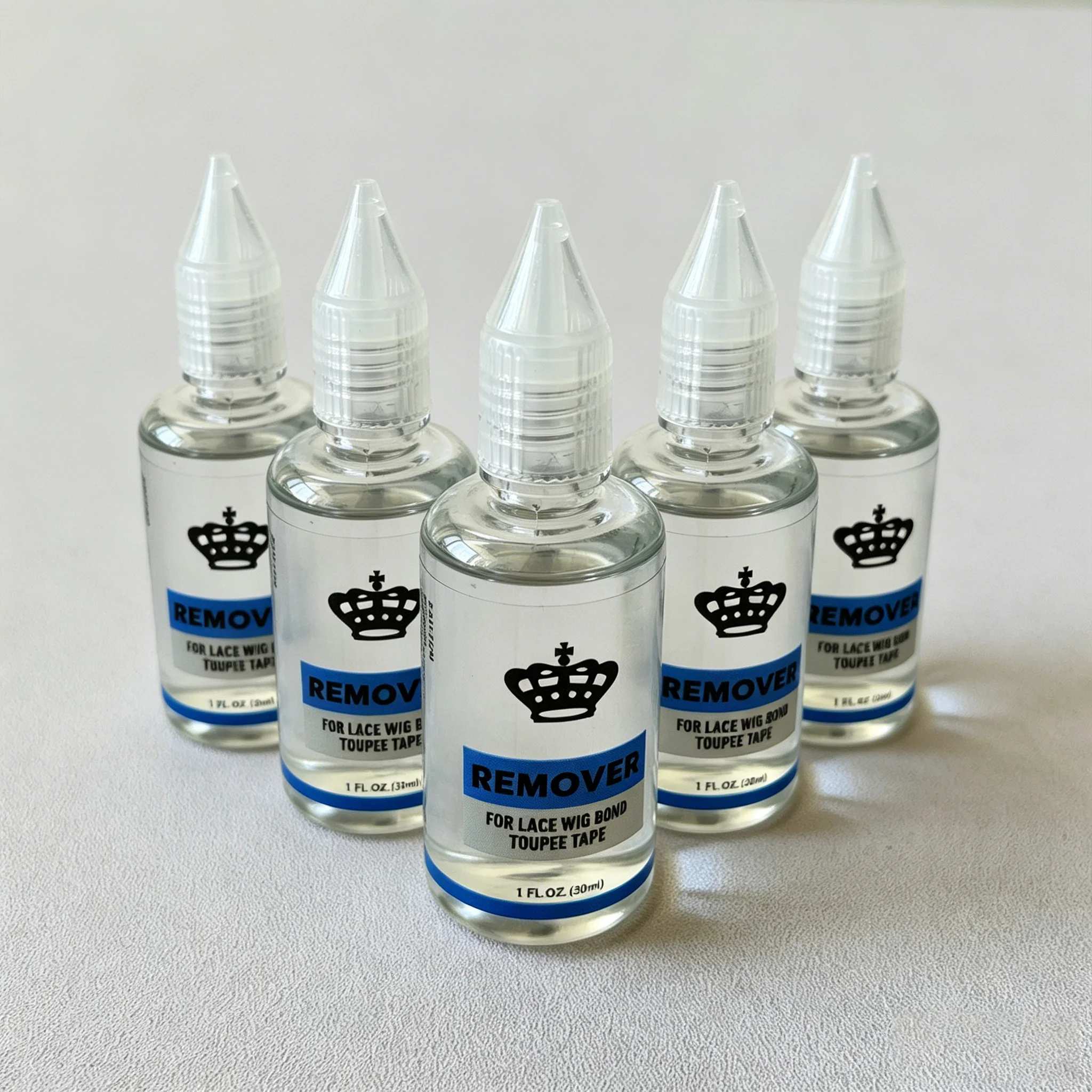크라운 디자인 30ml 가발 접착제 제거제, 레이스 가발, 부분 가발 테이프, 헤어 익스텐션 접착제 제거에 효과적인 접착제 제거제
