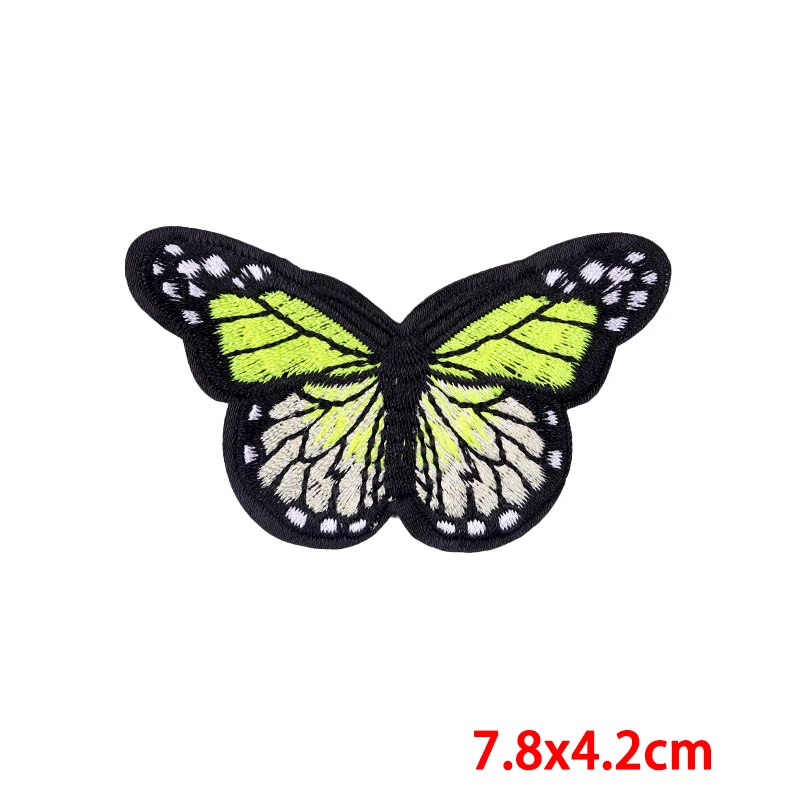 Big Rainbow Black Butterfly Patches Iron on Patch Embroidery Applique  Patches Butterfly Patch Butterfly Applique Nr 5 