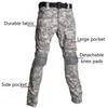 Safari RU Camo Tactical Sets Men Outdoor Breathable Tops Long Sleeve T Shirts+Multi-pocket Cargo Pant Suit Training Combat Set 6