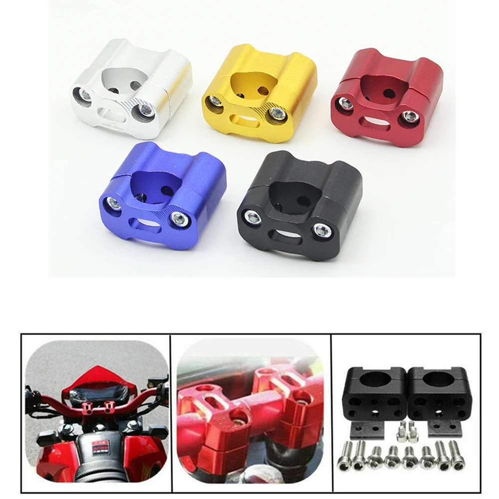 

Pair CNC 22mm 7/8" Motorcycle Handlebar Riser Bar Mount Handle Clamp For Honda CB300F CB400 CB500F CB500X CB650F