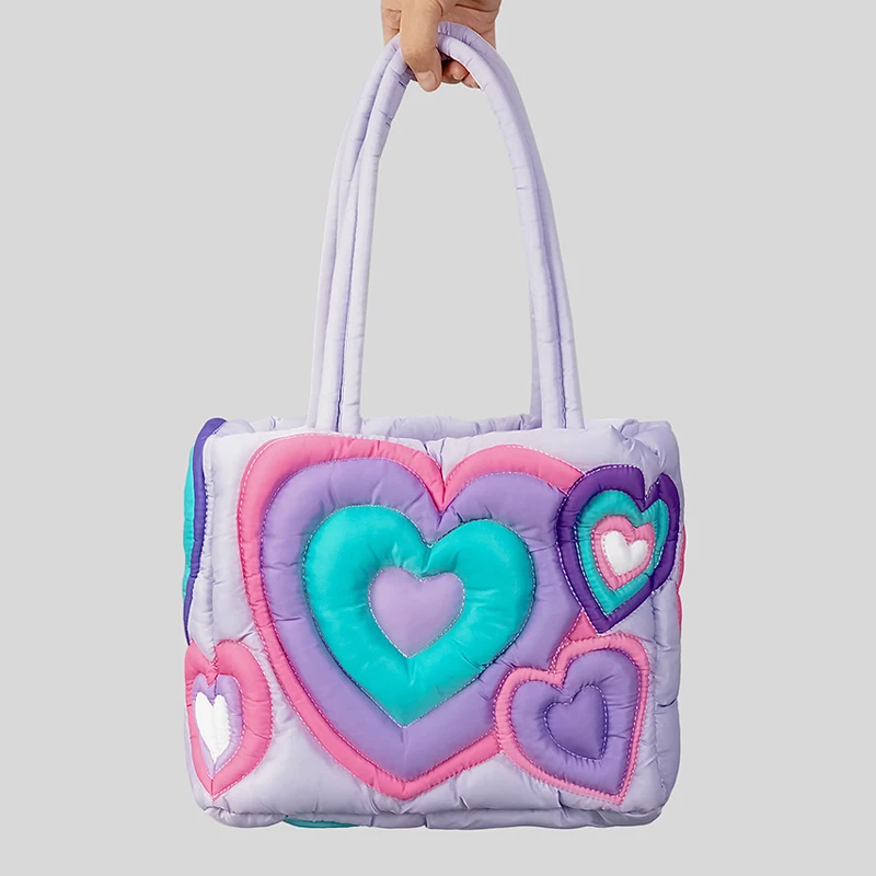 

Underarm Bag Luxury Designer Handbags For Women 2023 New Fashion Printed Love Large Capacity Down Tote Bag Shoulder Bag