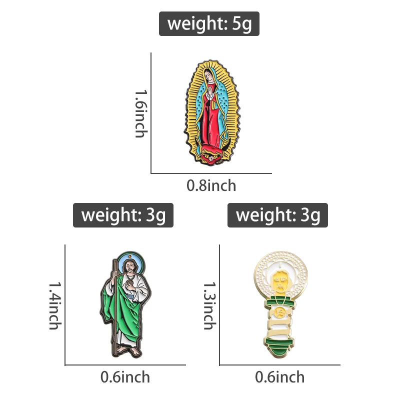 Vintage Mexican-Inspired Enamel Pin - Stylish Retro Jewelry Accessory