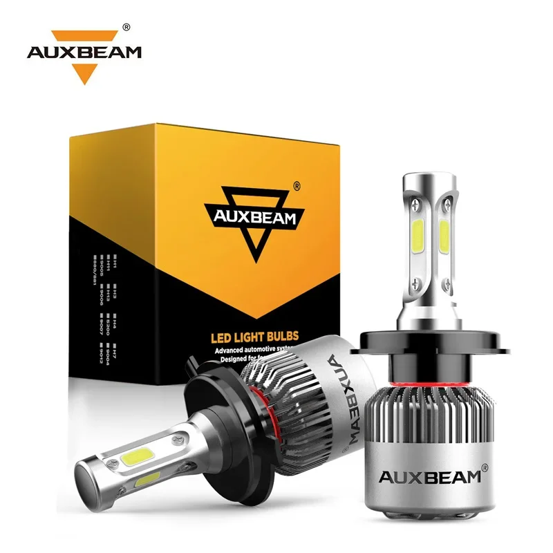 L'Automobile Di Auxbeam 72W Ha Condotto Le Lampadine Del Faro H7 H11 H1 H3 9005 9006 9012 5202 H27 Serie Automatica Della Luce 8000Lm 6500K Dell'Autom