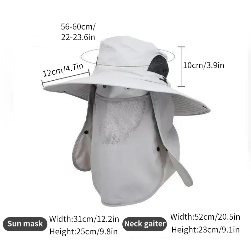 1pc Summer Wide Brim Sun Hat For Outdoor Activities - Fishing, Beach, Cycling