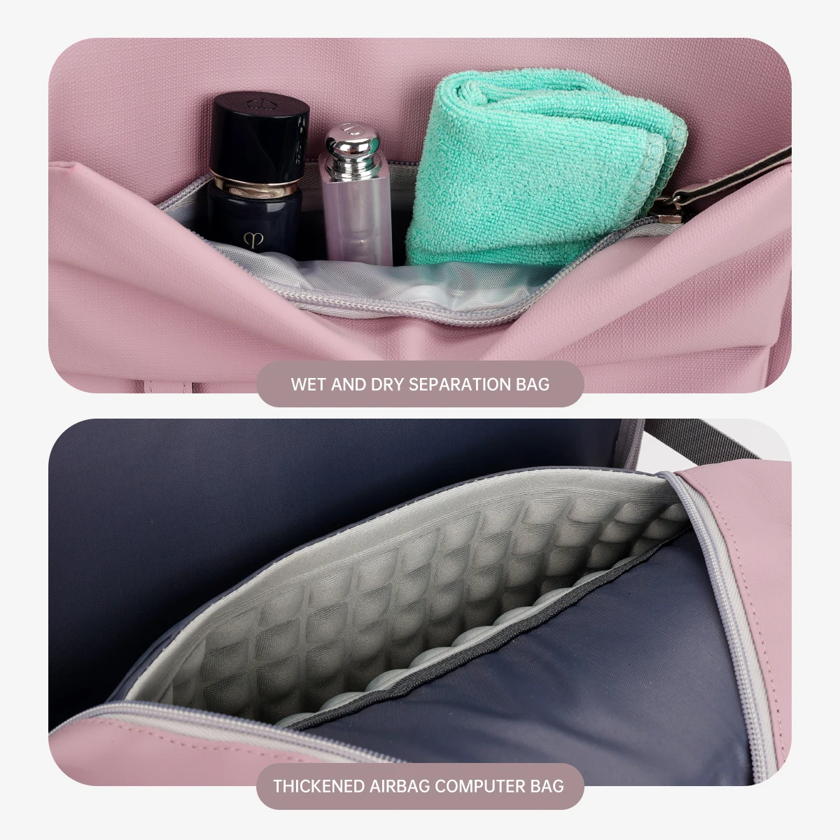 Travel Backpack Women's Backpack 2025 New Large Capacity Luggage Bag College Student Lightweight Travel Computer School Bag Men's Boarding Travel Storage