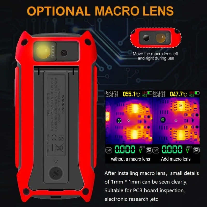 TOOLTOP ET14S Thermal Imager 2.8inch 240x240 AC/DC Multimeter Pipeline Inspection - Image 3