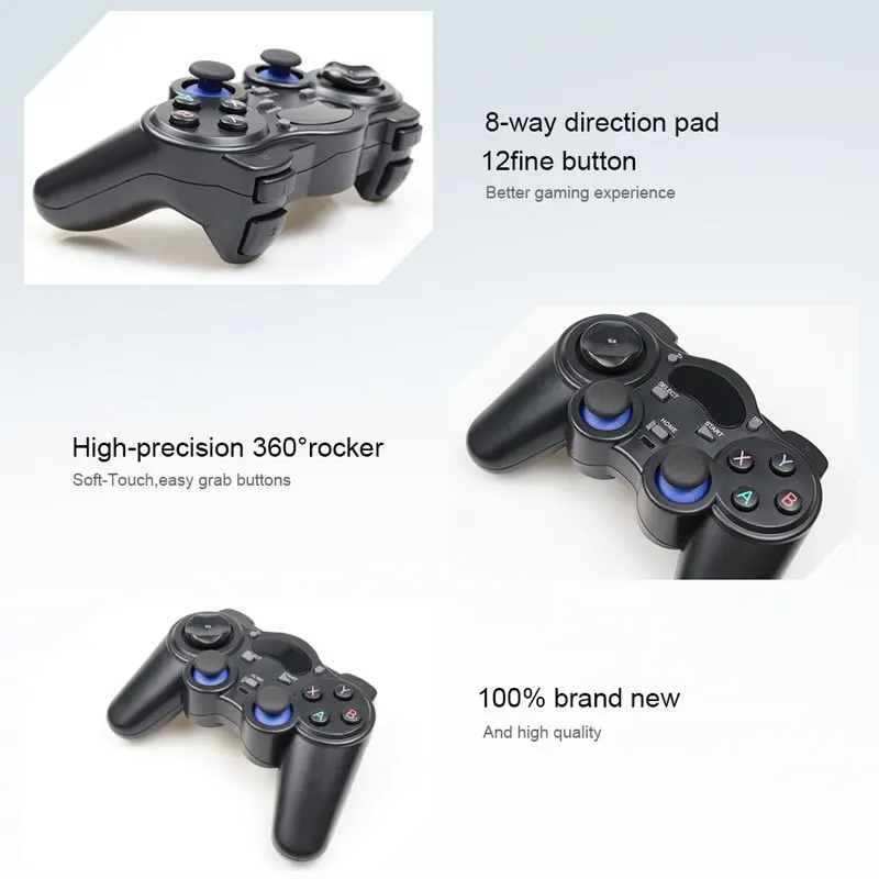 Manette de jeu sans fil 2,4 GHz avec adaptateur OTG pour smartphone, tablette, PC ou Smart TV Android P3_voghion.com