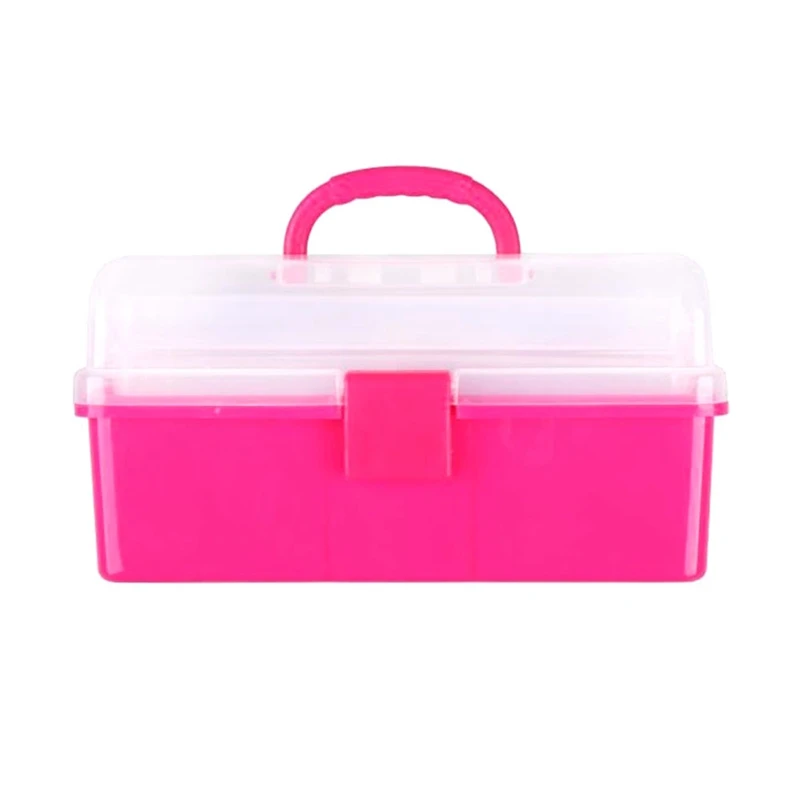 

Transparent Folded Tool Jewelry Tools Storage Boxes Component Parts Small Hardware Container Toolbox Durable