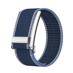 Adjustable Full - Coverage Nylon Strap with Leather Fastening - Water - Resistant Durable Armband Wristband - Wristband - 280mm (Blue)