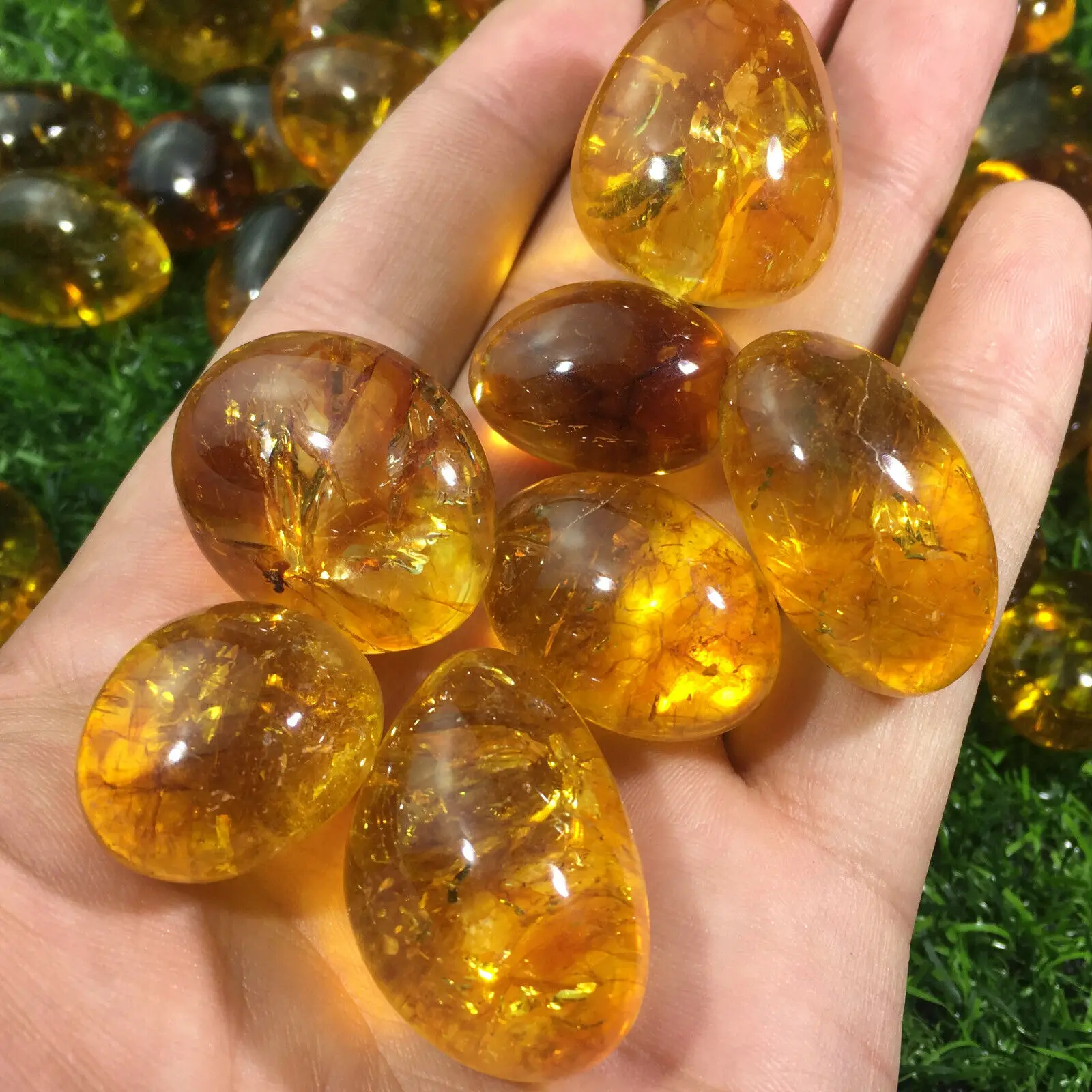 

1 фунт натуральный цитрин, искусственный кристалл, потертый камень для заживления