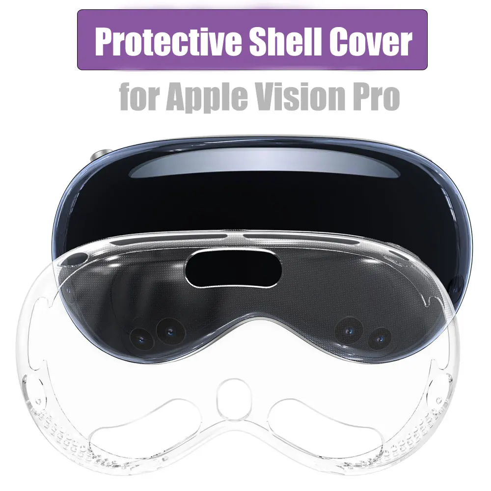 Protective Shell Cover for Apple Vision Pro Accessories VR TPU Soft Skin for Vision Pro Headse Protective Cover