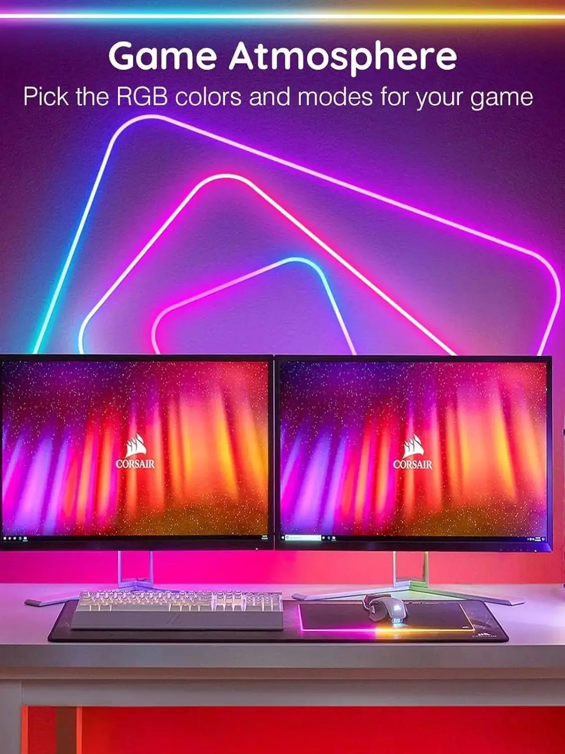 LED neon belt flexible waterproof lighting RGB dimming application and remote control built-in microphone voice control