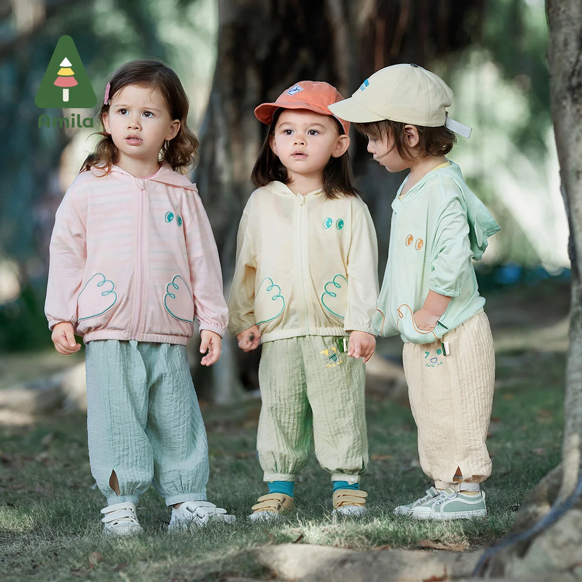 Amila Baby Summer Pants Boys Girls Mosquito Proof Texture Trousers Infant Toddler 0-6 Years baby trousers baby leggings
