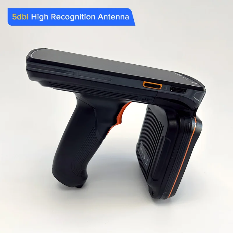20m Long Range Android 11 WIFI 4G Bluetooth RFID UHF  Handheld Reader Barcode Scanner for Warehouse/Livestock/Laundry Management 3