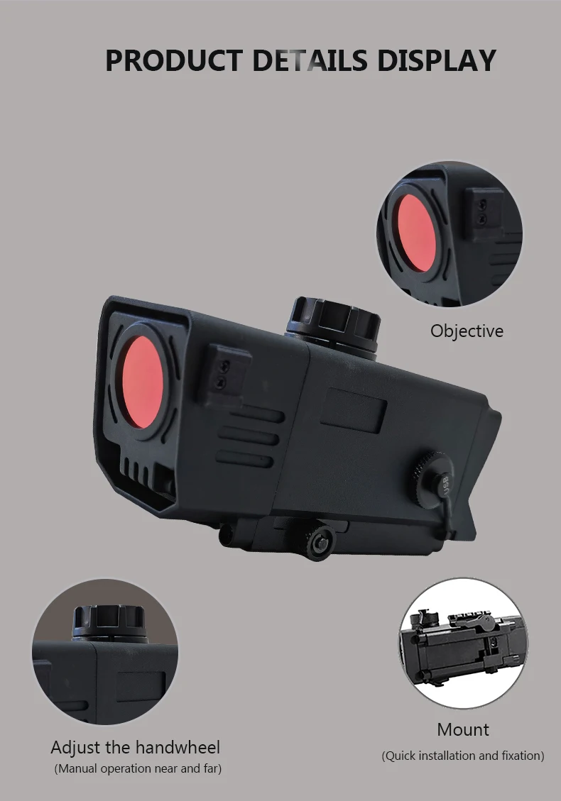 Digital Night Vision Scope Mount NV Sights Optical 3.5x Magnification Digital Infrared NV Night Vision Red Dot Sight Reticle