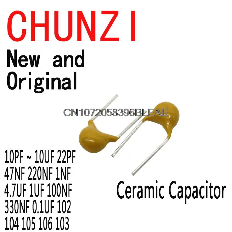 Cermant 100pcs 1uf 105 multistrato monolitico condensatore ceramico MLCC
