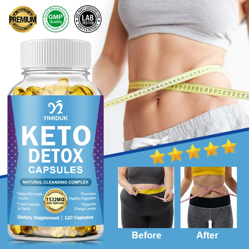 

Diet Fast Slimming Pills 100% Organic Keto Detox Capsule Flat Belly Deep Clean&Detox Provide Energy Fat Burner Lose weight