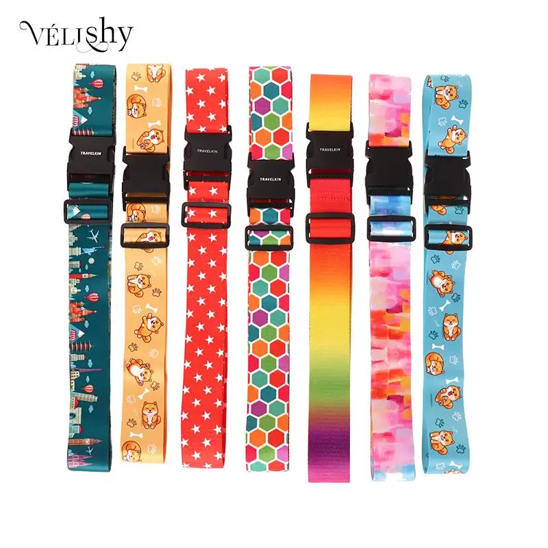 

Travel Luggage Straps Suitcase Belts Adjustable Thickened Fadeless Strap Luggage Straps Luggage Accessories Suitcase Belt