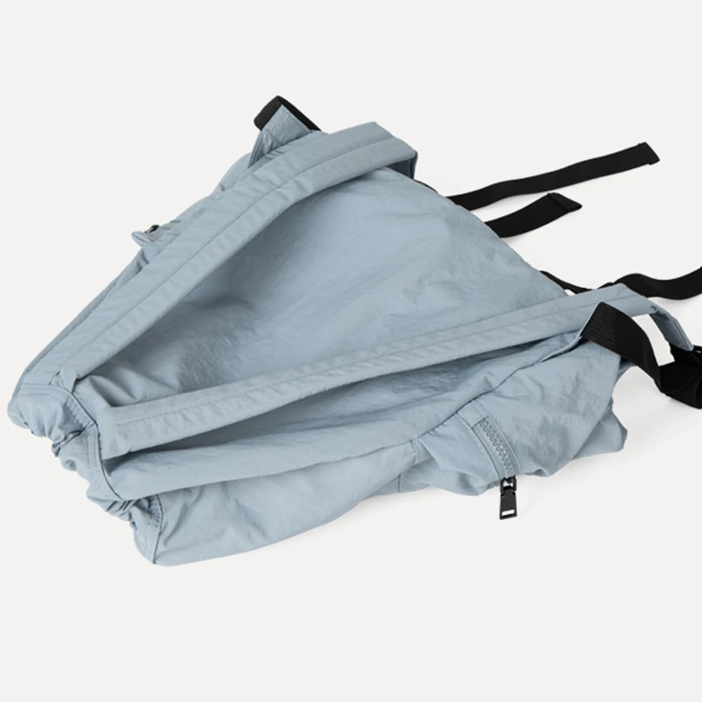 Women Backpack Drawstring Fashion Travel Nylon Backpack Ruched Outdoor Sports