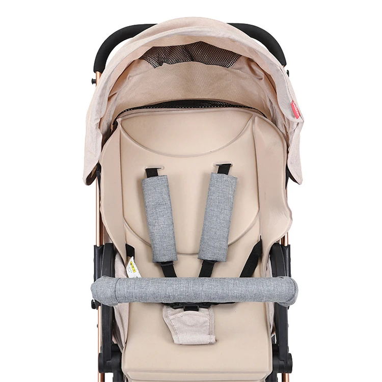 Description Picture 2 of itemStroller Armrest Cover Fence Protector Baby Safety Stroller Seat Belt Shoulder Cover Accessories Cotton Gauze Guardrail