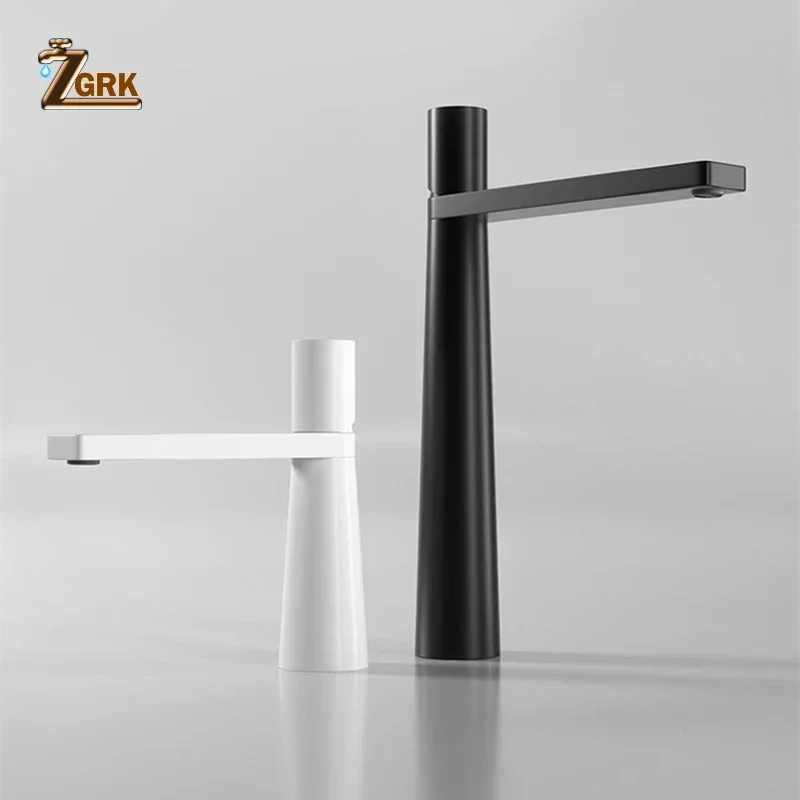 Bathroom Mixer Tap Deck Mount Vanity Faucet Single Holder Single Hole Faucet Bathroom New Design Black Washbasin Sink Taps High