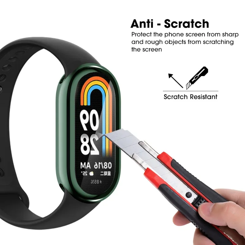 Soft Protective Smartwatch Cover with Full Screen Protector and Plated Bumper Finish