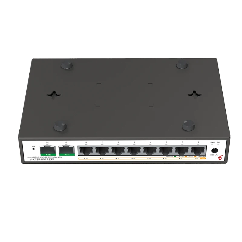 XikeStor 2.5G PoE+ 간편 관리형 네트워크 스위치 DHCP 지원 2포트 10G SFP+ 100W