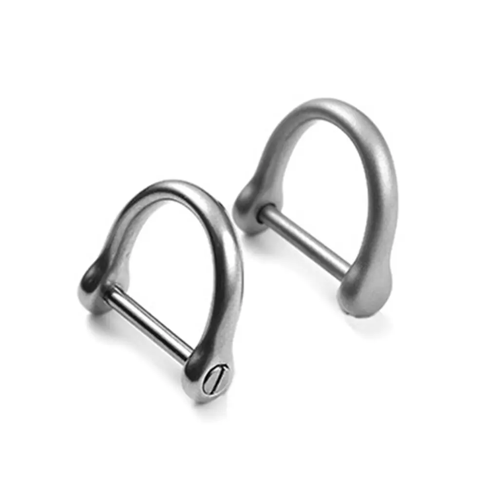 Buckles D Shape Horseshoe Buckles D Bow Staples Key Ring Keychain Hook Outdoor Accessories outdoor buckles