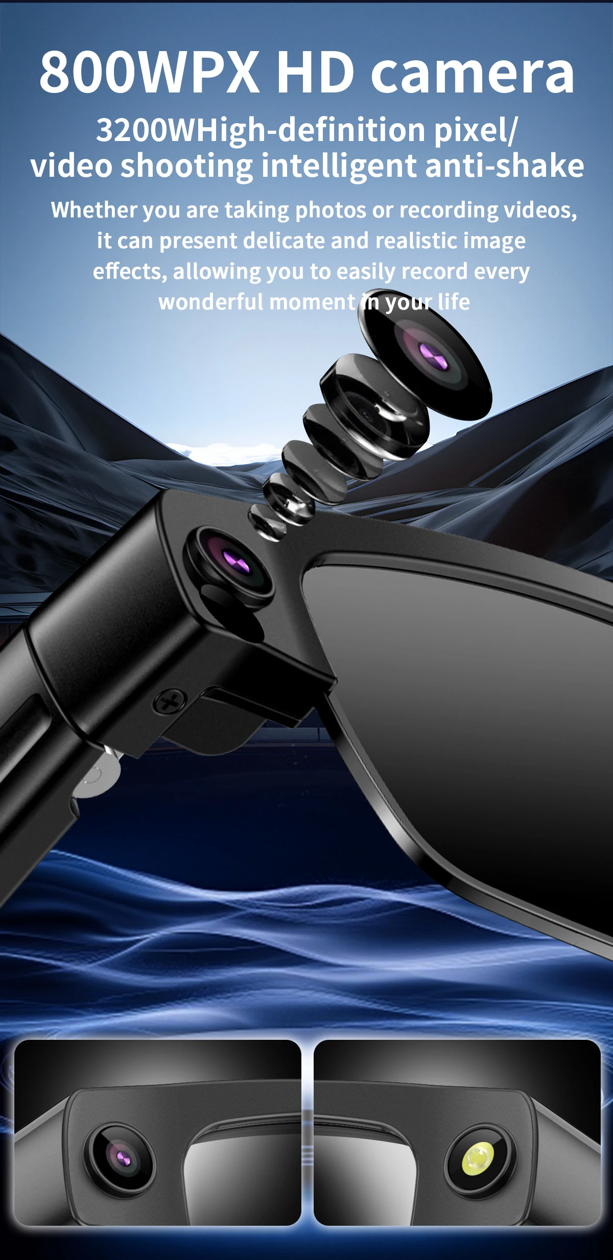 Smart Glasses With Ai Voice Assistant And Hd Video Camera_voghion.com