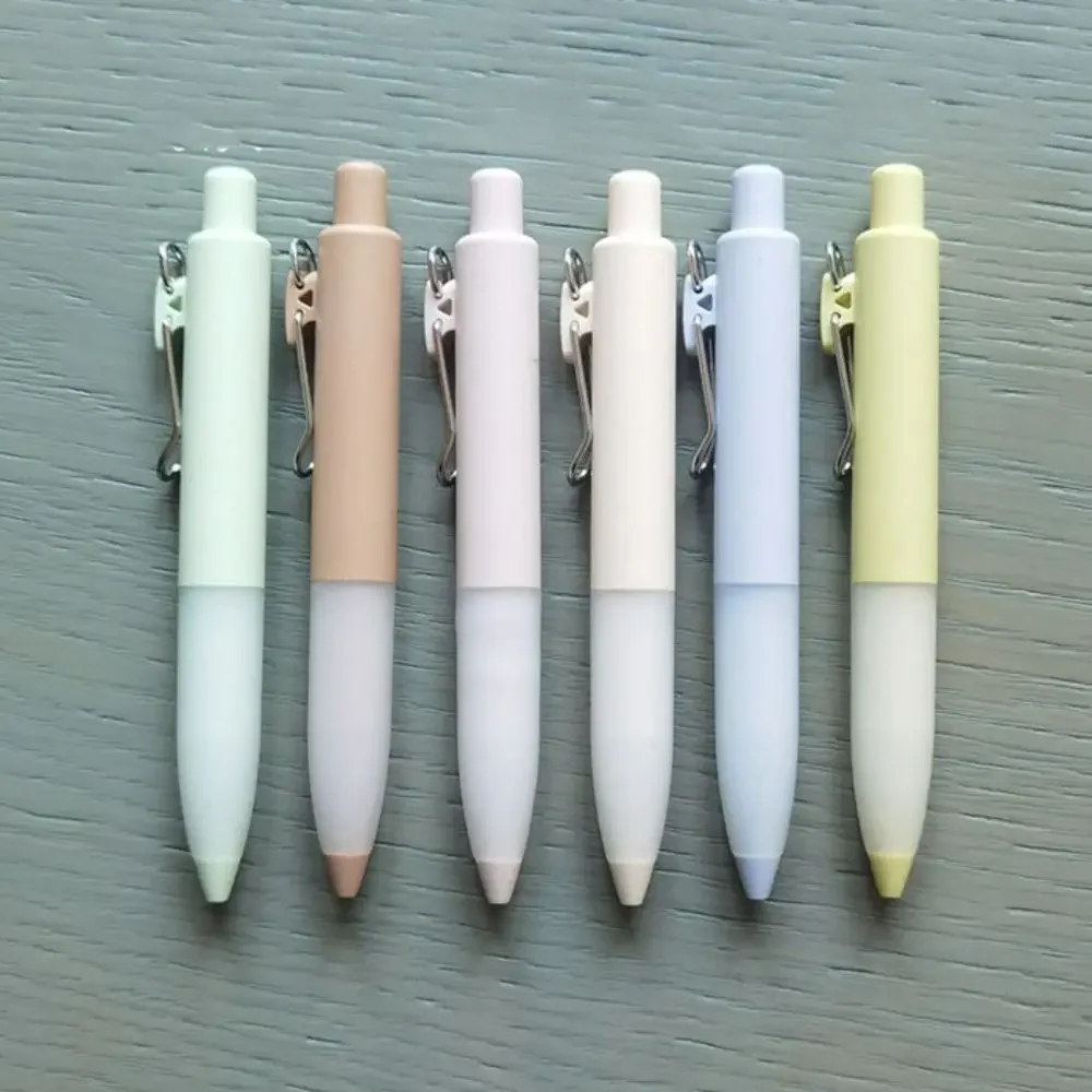 짧은 펜 플라스틱 개인화 된 작은 지방 당근 딩 펜 0.5mm 휴대용 포켓 중립 펜 학교 쓰기 용품