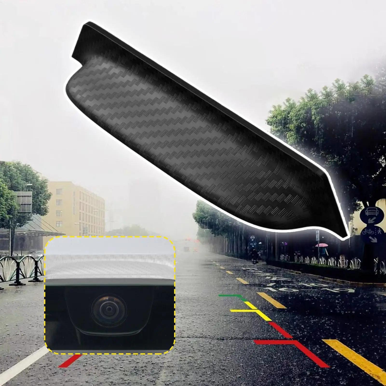 For car reversing camera rain cover Rear Camera Rain Shield 360 Degree View Reversing Camera Trim Modification Dust Protection