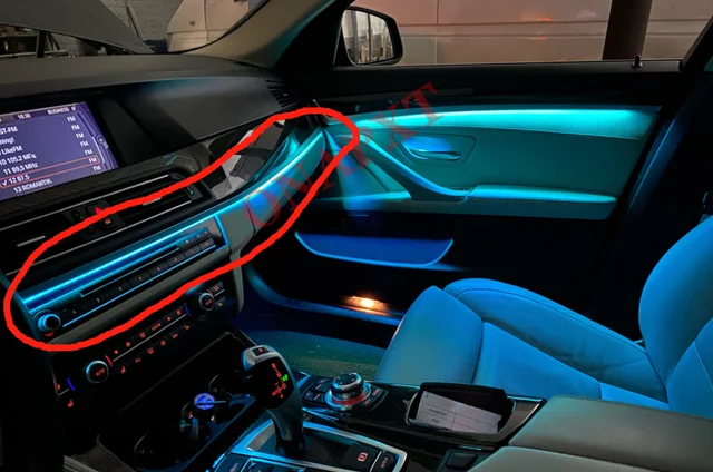 Rejilla De Ventilación Trasera Para BMW Serie 5 E60/E61 | Consola Central Aire Acondicionado | Color Negro/Beige/Gris
