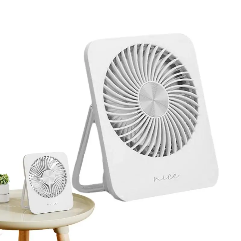 

Small Table Fan 3 Speeds Quiet Fan Desktop Fan Personal Fan Wall Fan Silent Fan USB Rechargeable Fan For Outdoor Bedroom Home