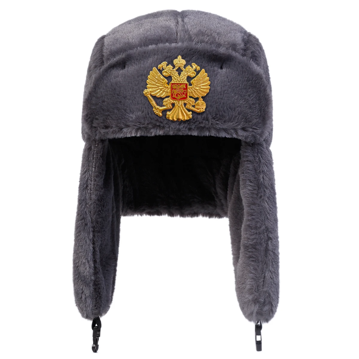 Unisex Double headed Eagle Label Lei Feng Hat Winter Earflap Hat Keep Warm Ski Bomber for Outdoor Riding Snow Activities winter hat,earflap hat