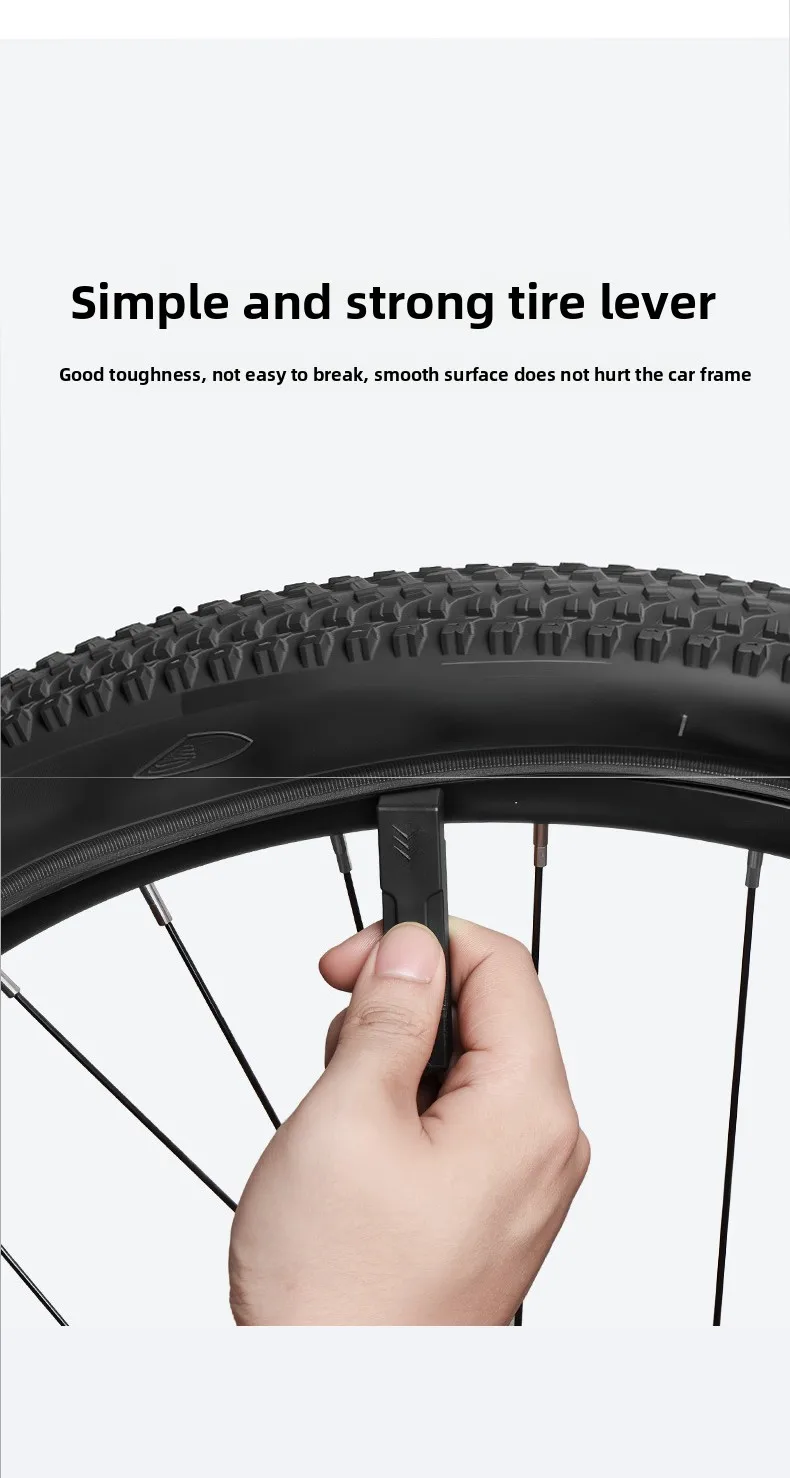 OFFBONDAGE Fahrradwerkzeuge Drehmomentschlüssel Sechskantschlüssel-Set Mini Tragbares Multifunktionswerkzeug-Kit MTB Fahrradreifen-Reparaturwerkzeuge Reifenheber – Detail 9