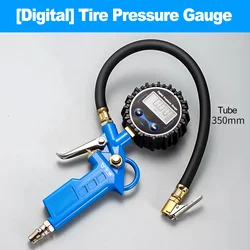 Universal Tire Pressure Tester with Gauge - Inflator Hose and TPMS Diagnostic Tool (Digital)