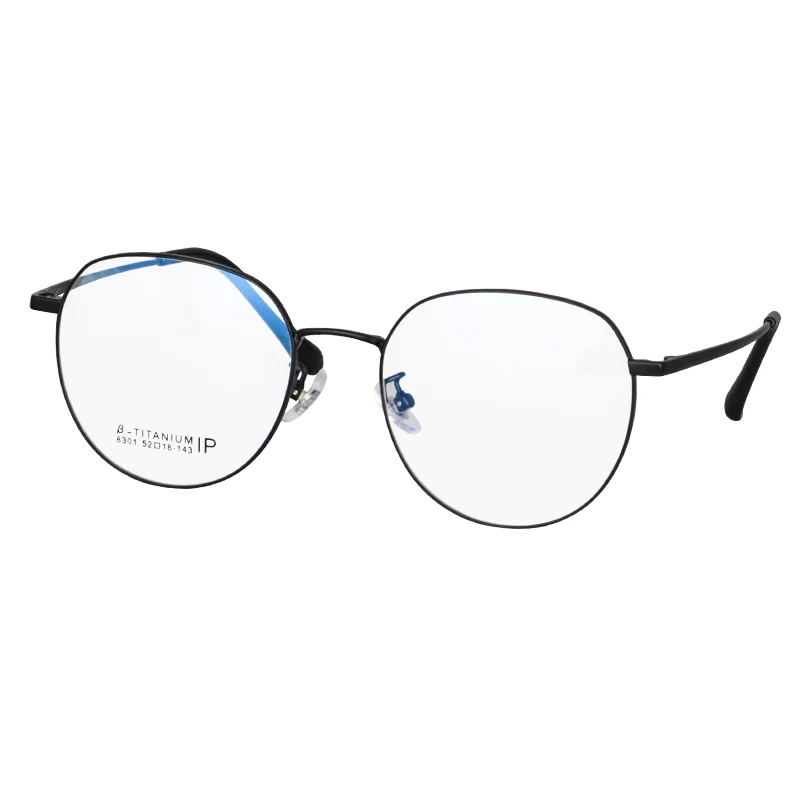 Montura de gafas de titanio para hombre, gafas para miopía, lentes de resina antirreflectantes, -