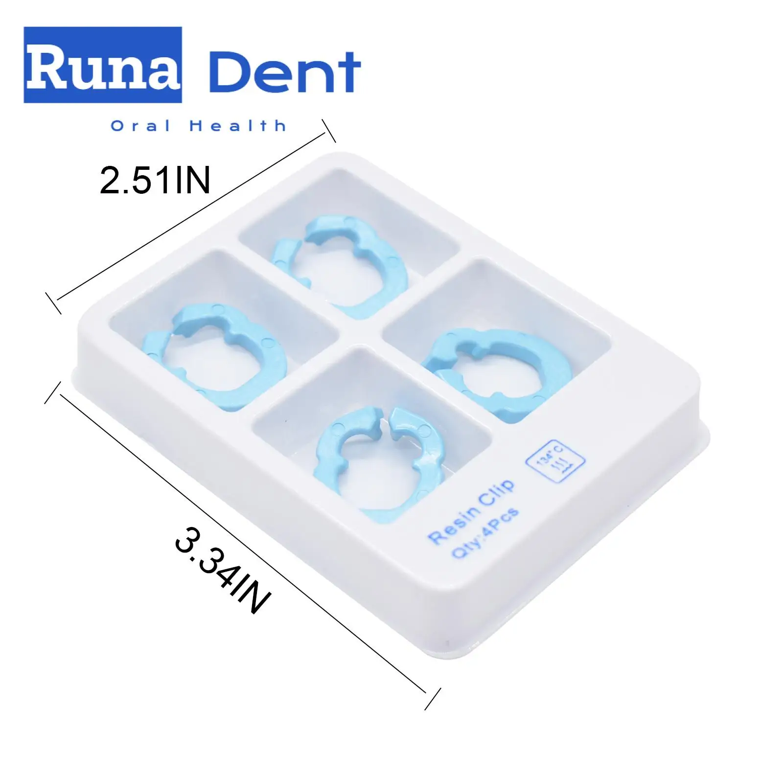 

4Pcs Autoclavable Dental Separator Ring Resin Clamping Ring Sectional Contoured Metal Matrices Holder Matrix Fixed Clamp