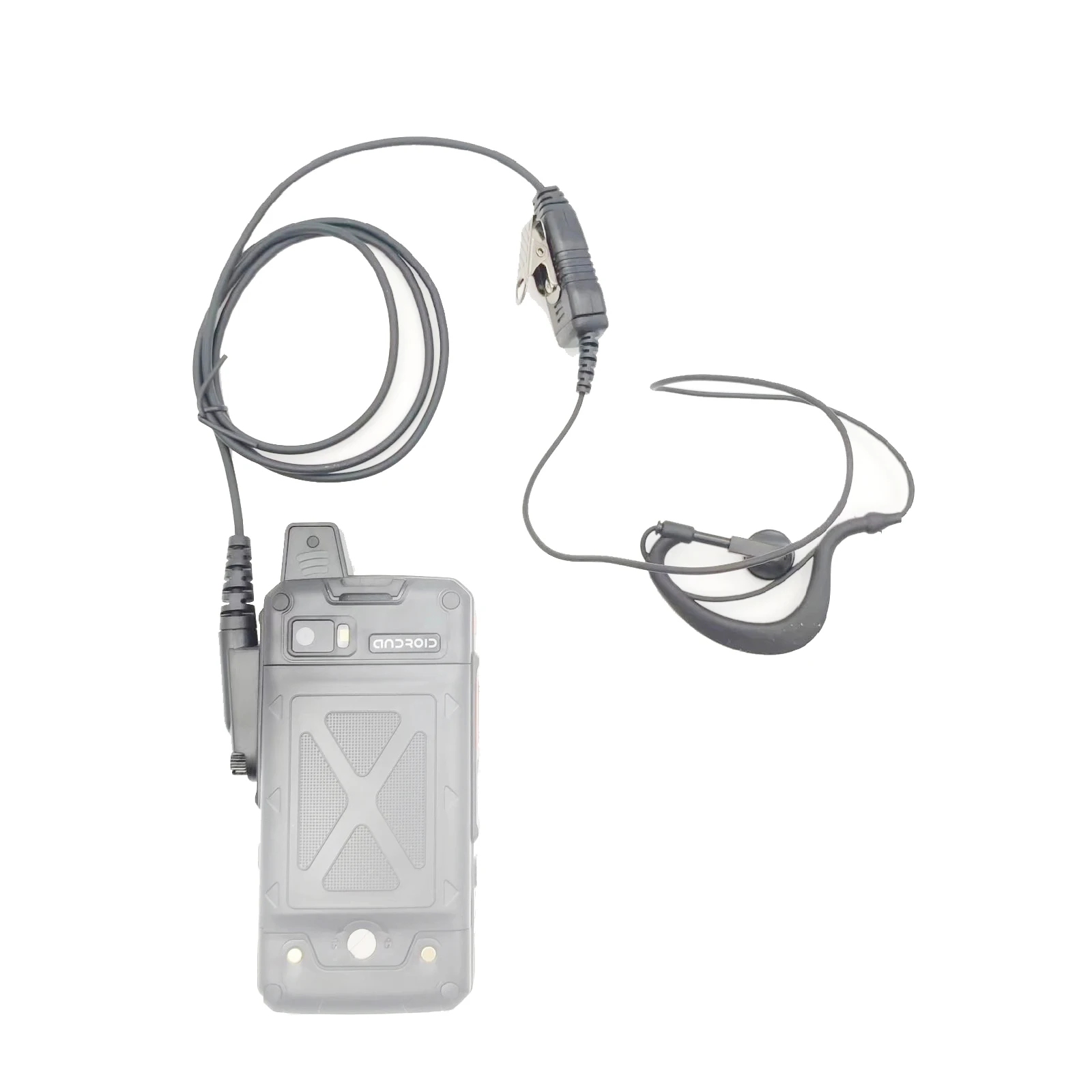 G-Type Earhook Earpiece PTT Headphone for 4G Android Walkie Talkie Mobile Phone UNIWA F50 Anysecu 4G-P3 / GP328Plus
