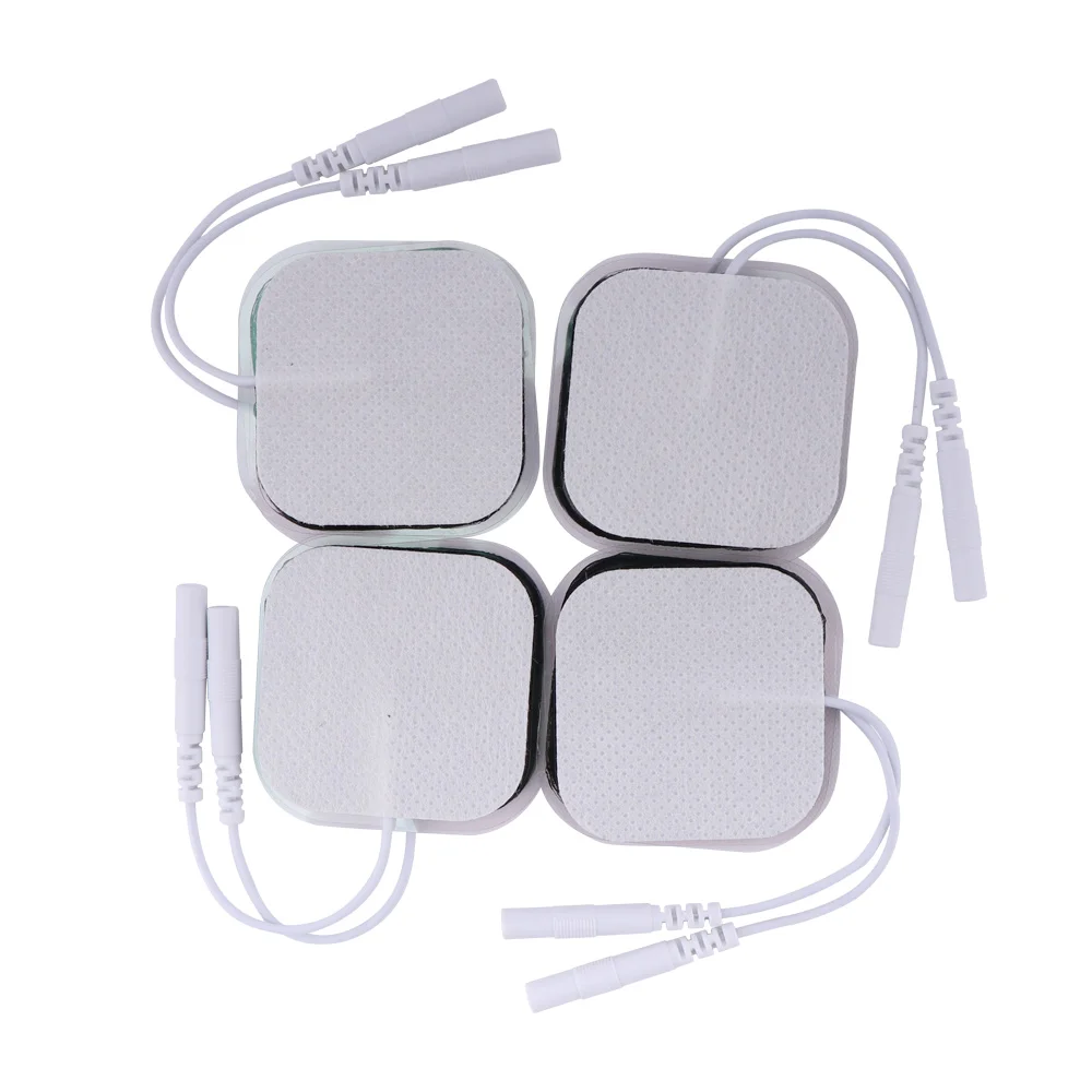 10-20x Electrode Pads For EMS Nerve Muscle Stimulator Tens Acupuncture Physiotherapy Machine Slim Body Massager Patch 4*4cm Pads electrode pads