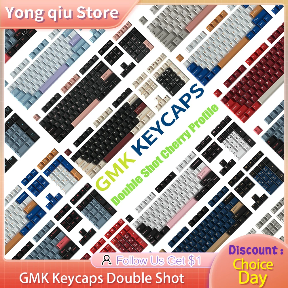 Double Shot Gmk Keycap Olivia Shoko Jamon Wob Samurai Vermelho Botânico Pbt Keycaps Perfil Cereja para Teclado Mecânico