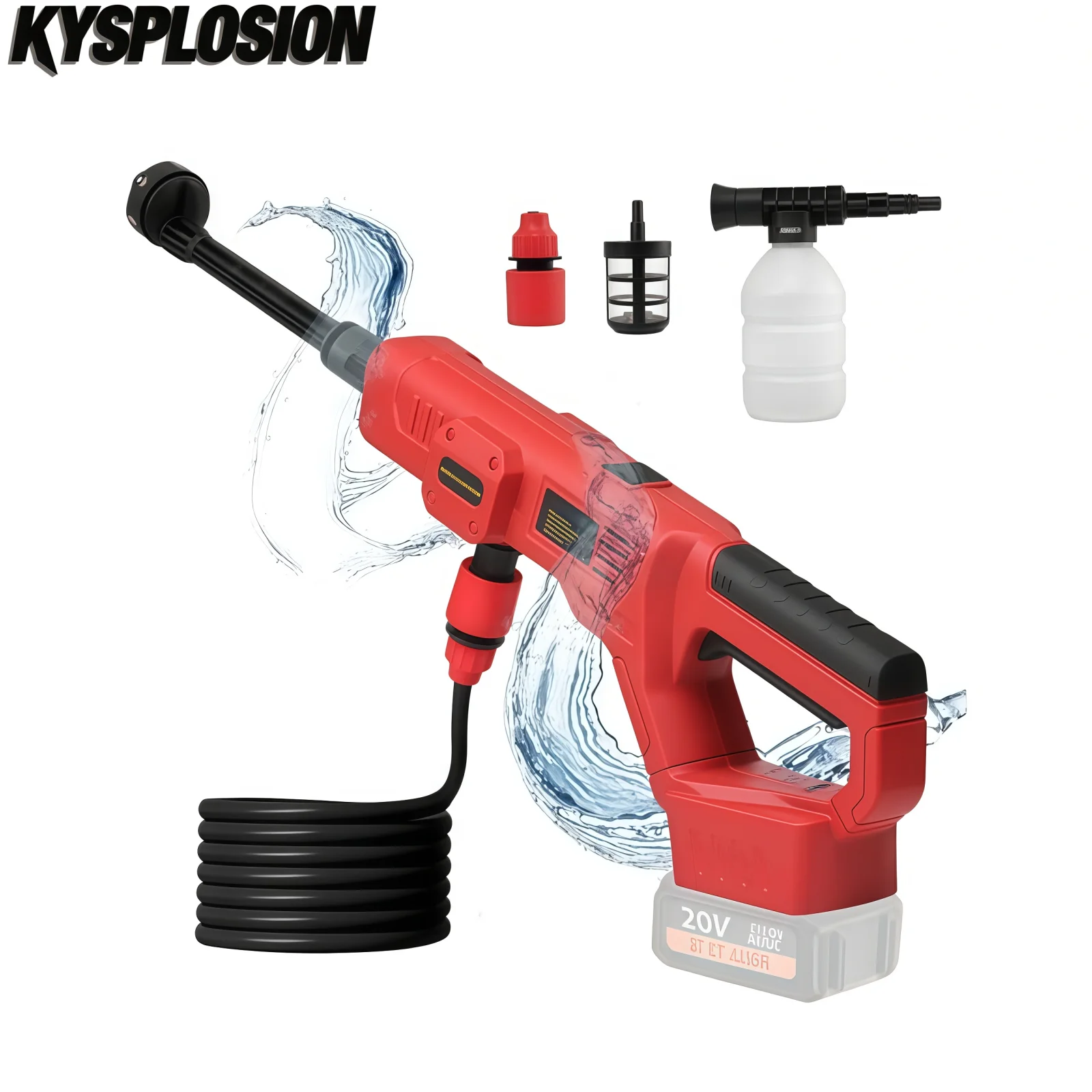 High pressure washer portable pressure washer pressure washer gun garden car was