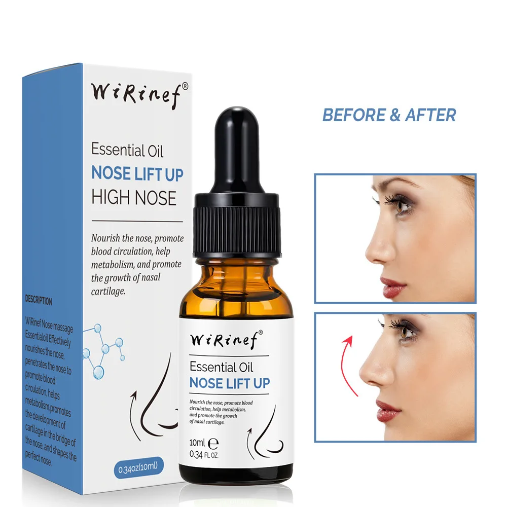 10ml WiRinef Nose Up Essential Oil  Nose Essential Oil Liquid Nose Care Firming Lifting Moisturizing Facial Plant Essential Oil