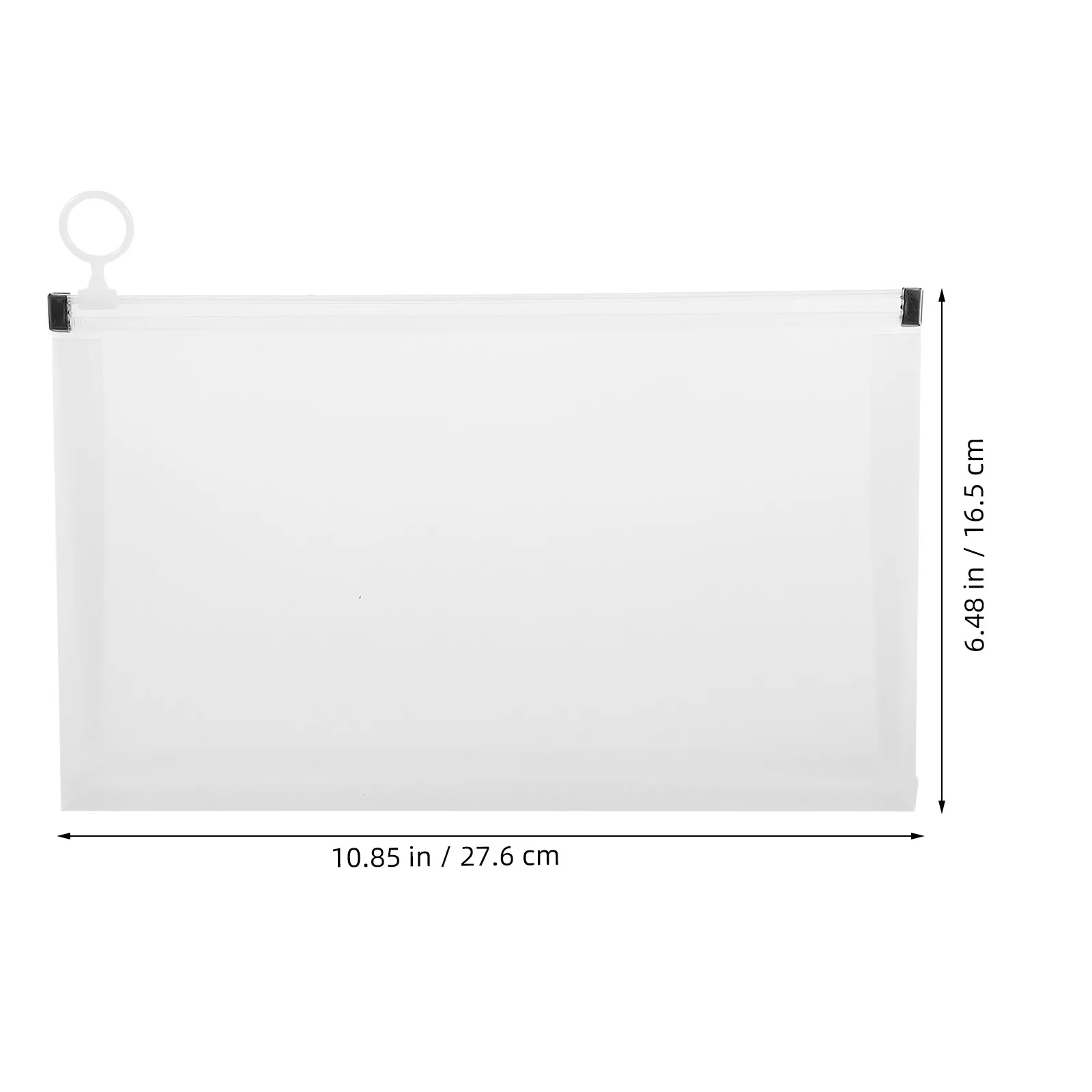 4Pcs 영수증 보관 주머니 지퍼 파일 주최자 직원 학생 사무실 사용을 위한 휴대용 문서 가방