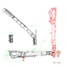 RC Superlift Toys for 1/14 Scale Remote Control Hydraulic Crane Truck Metal Y Wings Crane Eyewhale Model Upgrade Parts TH24320 6
