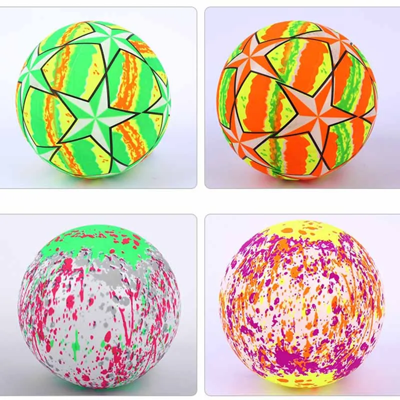 Kids Inflatable Toys Star Graffiti PVC Bouncy Ball Toys Creative Parent-child Interaction Outdoor Sports Bouncy Ball