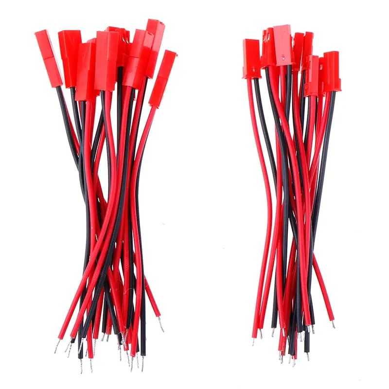 20pcs 2 Pin JST Connector Plug Cable Male Female JST Plug Cable 22 AWG 20pcs-2-pin-jst-connector-plug-cable-male-female-jst-plug-cable-22-awg